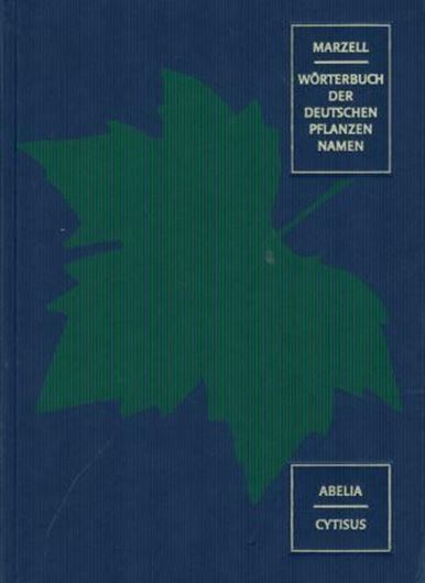 Wörterbuch der Deutschen Pflanzennamen. 5 Bände. 1943 -1979. (Nachdruck 2000). 4to. Leinen.