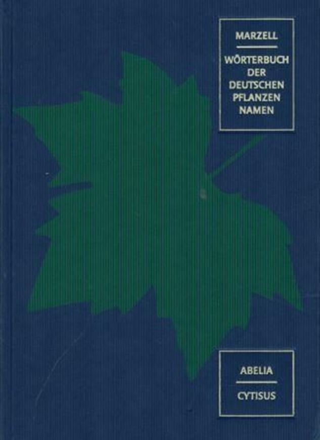 Wörterbuch der Deutschen Pflanzennamen. 5 Bände. 1943 -1979. (Nachdruck 2000). 4to. Leinen.