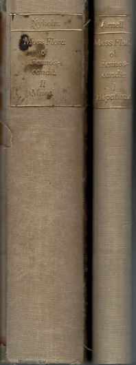 Illustrated Moss Flora of Fennoscandia. 2 volumes bound in 4 volumes. 1954 - 1956.  illus. 1108 p. gr8vo. Hardcover.