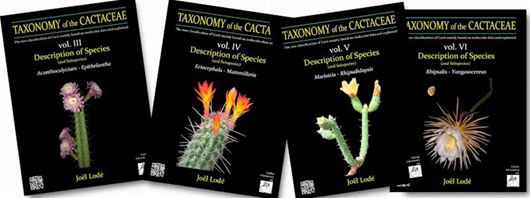 Taxonomy of the Cactaceae: a new classification of cacti based on molecular research and fully explained. Volumes 3 - 6. 2026.  13.500 ol. figs. 2434 p. 4to.. Hardcover. In English.