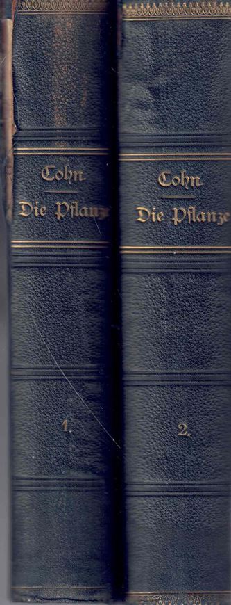 Die Pflanze. Vorträge aus dem Gebiete der Botank. 2 Bände. 2te rev. Aufl. 1896-1897. illus. XXIII, 1058 S. gr8vo. Halbleder.