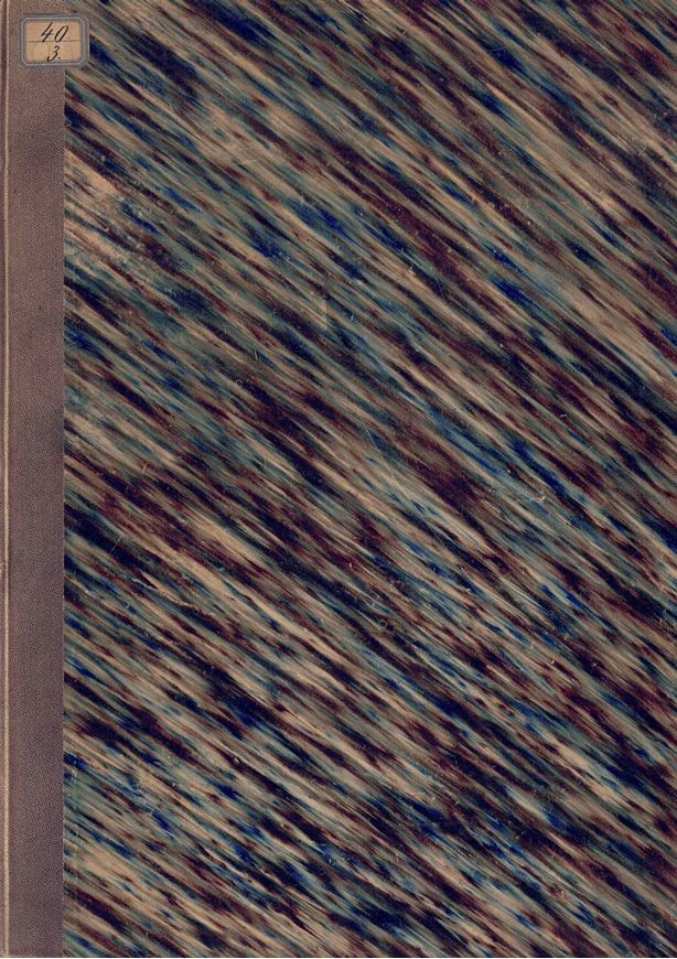 Repertorium Florae Ligusticae. Pars Prima: Plantae Phanerogamae. 1843. 529 p. 4to. Halfcloth.