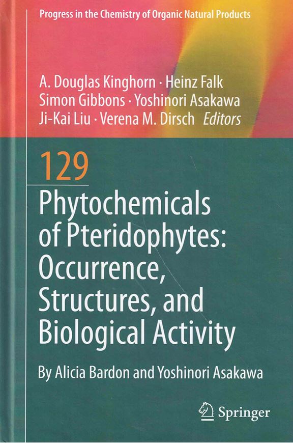 Phytochemicals of Pteridophytes: Occurrence, Structures, and Biological Activity. 2026. (Progress in the Chemistry of Organic Natural Products 129),  illus. VII, 316 p. gr8vo. Hardcover.