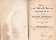 Führer in das Reich der Pflanzen Deutschlands, Österreichs und der Schweiz. 2te rev. Aufl. 1882. 805 Fig. 7 Tafeln.  XII, 928 S. gr8vo. Leinen.
