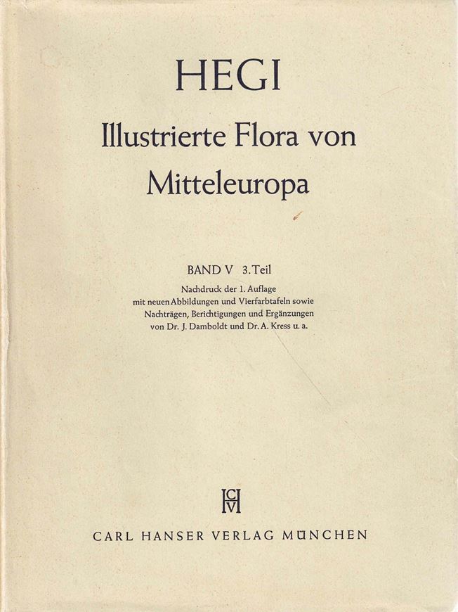 Illustrierte Flora von Mitteleuropa.2.Auflage. Band 5:3: Pirolaceae - Verbenaceae. 1966. illus. 687 S. 4to. Hardcover.