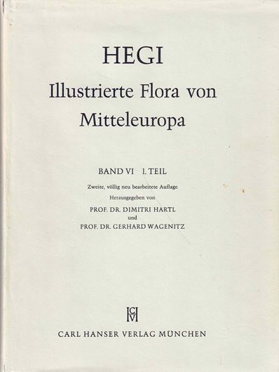 Illustrierte Flora von Mitteleuropa.2.Auflage. Band 6:1: Scrophulariaceae, Orobanchaceae, Lentibulariaceae, Globulariaceae, Plantaginaceae. 1965-1974. iullus.  631 S. 4to. Hardcover.