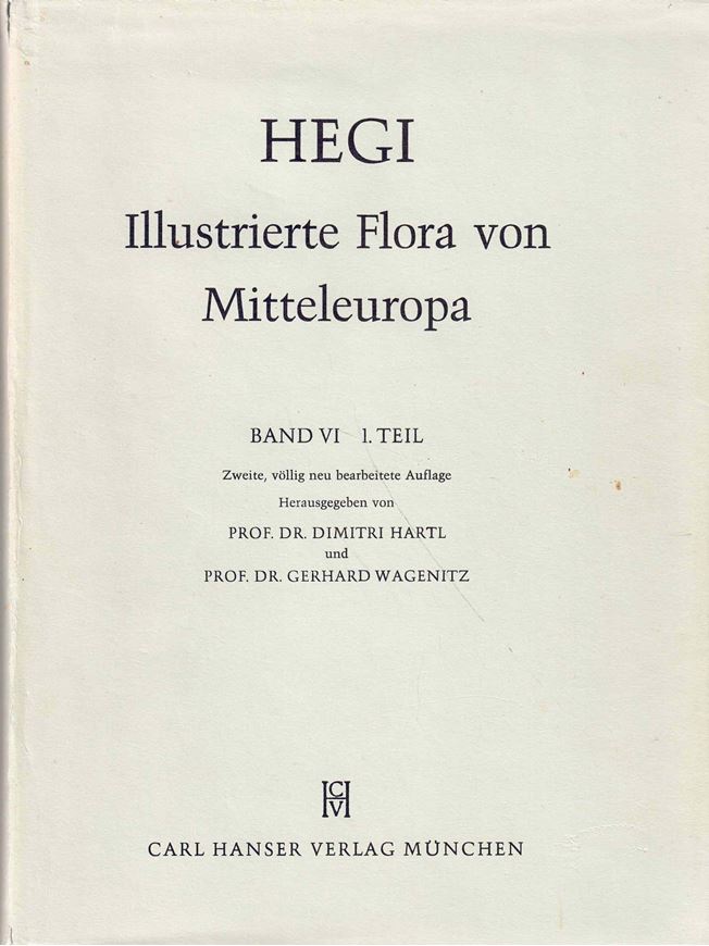 Illustrierte Flora von Mitteleuropa.2.Auflage. Band 6:1: Scrophulariaceae, Orobanchaceae, Lentibulariaceae, Globulariaceae, Plantaginaceae. 1965-1974. iullus.  631 S. 4to. Hardcover.
