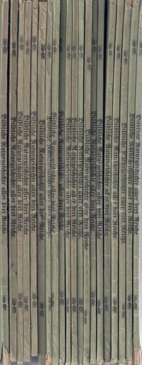 Bildliche Naturgeschichte aller drei Reiche mit vorzüglicher Berücksichtigung der für das allgemeine Leben wichtigeren Naturprodukte. Lieferung 1 - 20.Pest 1858. 88 farbige zoolog. Tafeln, 16 farbige botanische Tafeln, 2 mineralogische Tafeln.. 4to. Broschiert. - In Heften.