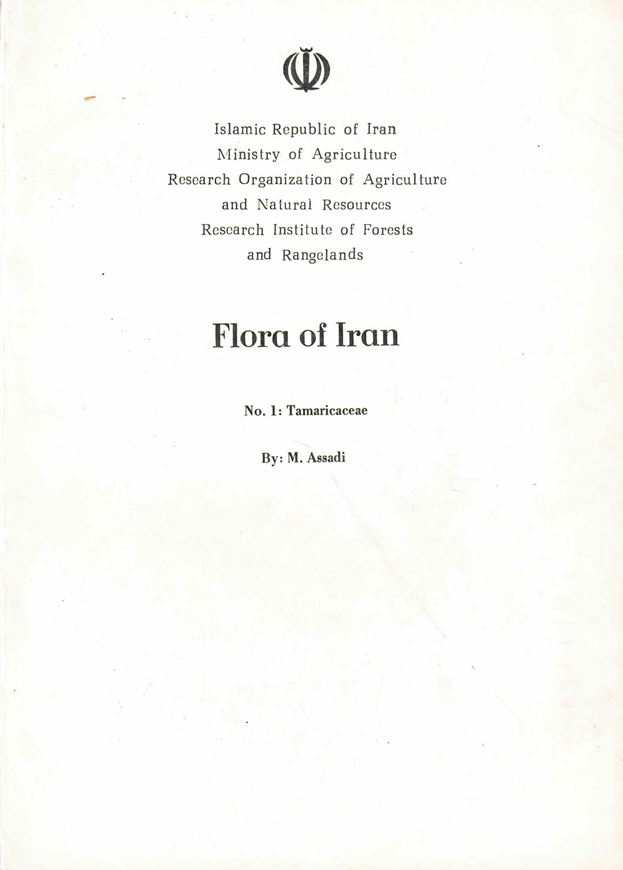Fascicles 1-31, 34-36. 1990 (?) - 2011. gr8vo. Paper bd. - In Farsi, with Latin nomenclature.