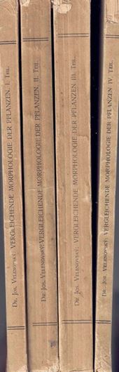 Vergleichende Morphologie der Pflanzen. 4 Teile. 1905-1913. 11 Taf. 1430 S. 4to. Broschiert.