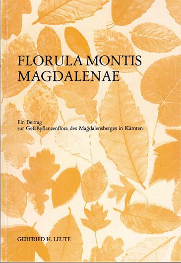Florula Montis Magdalenae. Ein Beitrag zur Gefäßpflanzenflora des Magdalensberges in Kärnten. 1980. (Carithia, Sonderheft 37). 9 Punktkarten. 1 Übersichtskarte. 155 S. gr8vo. Broschiert.