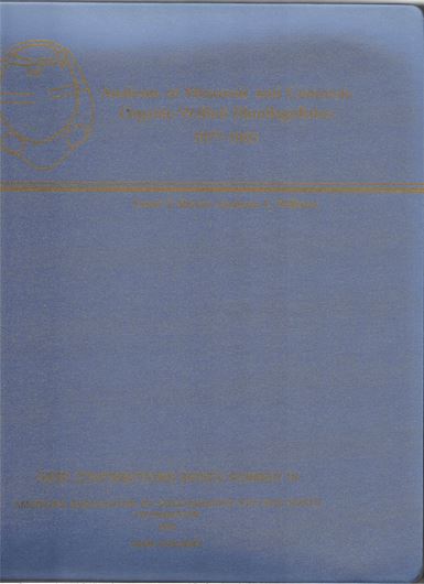 Analyses of Mesozoic and Cenozoic Organic-Walled Dinoflagellates 1977-1985. 1987. (AASP Contr.Ser.,8) more than 85 figs. (line-drawings). 243 p. Lex8vo. In Binder.