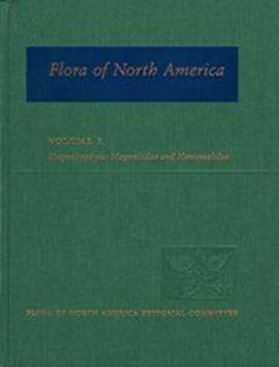 North of Mexico. Volume 03: Magnoliidae and Hamamelidae. 1997. 100 pls. (line drawings). 868 distribution maps. XXIII, 590 p. 4to. Cloth.