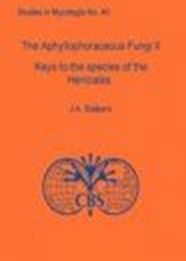 The Aphyllophoraceous fungi,II: Keys to the species of the Hericiales.1996. (Studies in Mycology,40). 185 p.gr8vo. Paper bd.