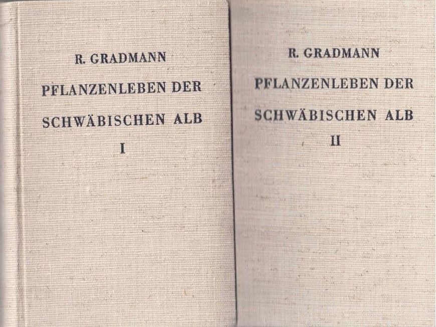 Das Pflanzenleben der Schwäbischen Alb. 2 Bände. Vierte Auflage. 1950. 74 meist farb. Taf. . XLIV, 407 S. gr8vo. Leinen.