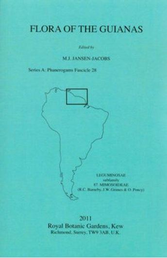 Series A: Phanerogams. Fascicle 28: Leguminosae, subfamily 87: Mimosoideae. 2011. 42 line - drawings. 384 p. gr8vo. Paper bd.