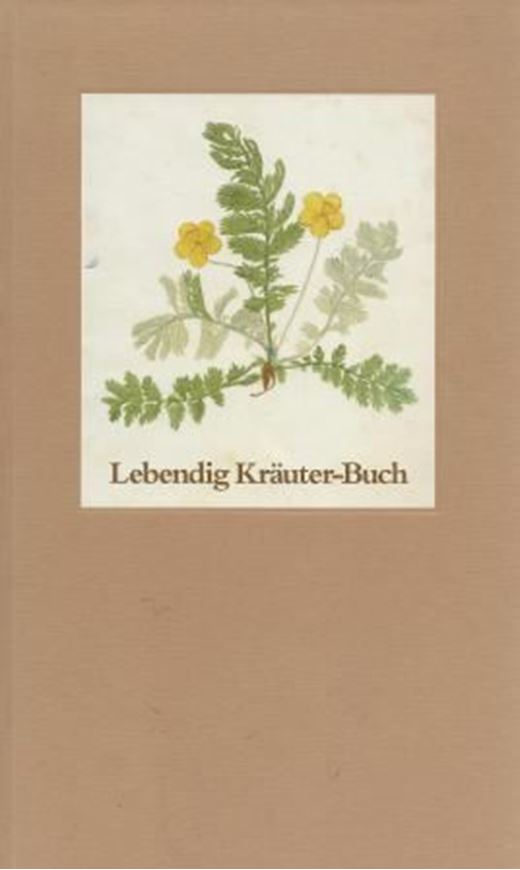 Botanica in Originali Pharmaceutica. Das ist: Lebending Officinal Kräuter - Buch... Erfurt 1733. Faksimile 1996, mit ausführlicher Einführung von Ilsabe Schalldach.Ca. 78 nicht numerierte Tafeln. 96 S. 4to. Kartonniert.