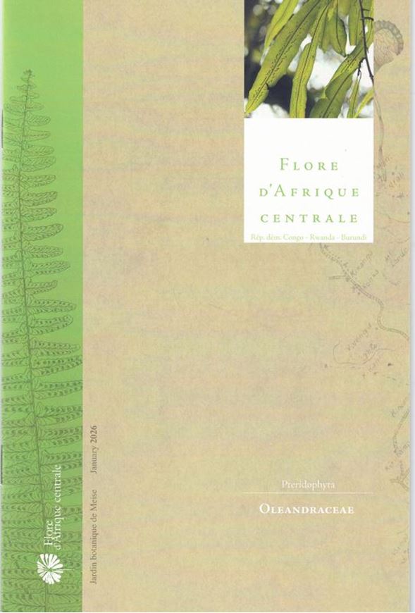 Pteridophyta: Olandraceae. 2026. illus. 12 p. gr8vo. Paper bd.