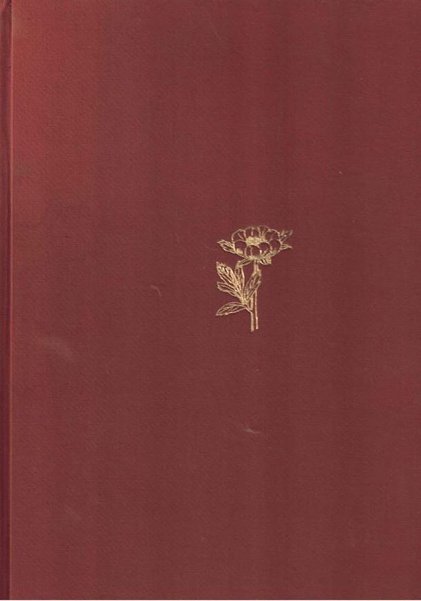 Peonies of Greece. A taxonomic and historial survey of the genus Paeonia in Greece. 1984. 14 col. pls. 113 p. 4to. Hardcover.